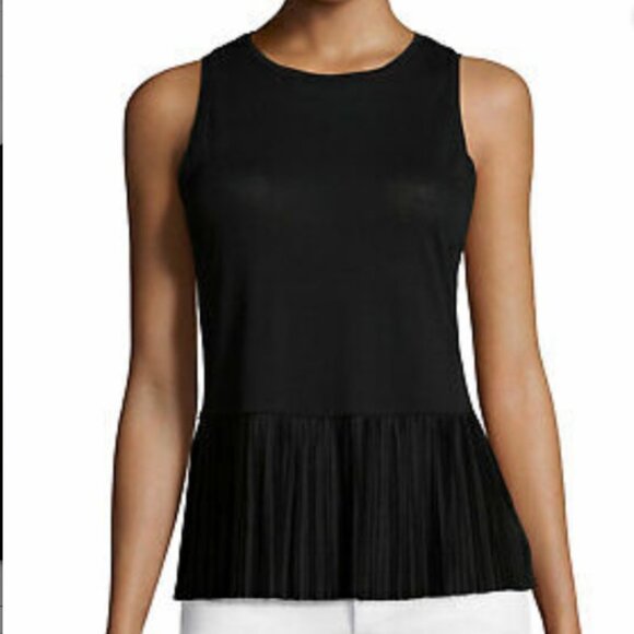 Theory | Elvnee Black Peplum Blouse - P/XS - Picture 1 of 5